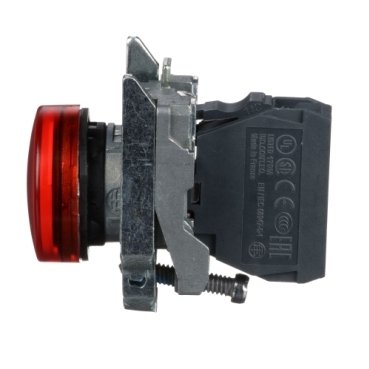 XB4BA42 - BOTAO 22MM METALICO A IMPULSAO 1NF VERME