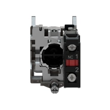 XB4BA42 - BOTAO 22MM METALICO A IMPULSAO 1NF VERME