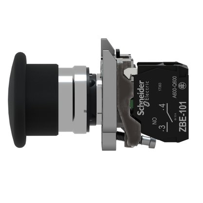 XB4BC21 - BOTAO 22MM METALICO A IMPULSAO SOCO D40