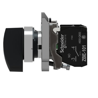 XB4BJ21 - COMUTADOR 22MM METALICO MANOPLA LONGA 2F