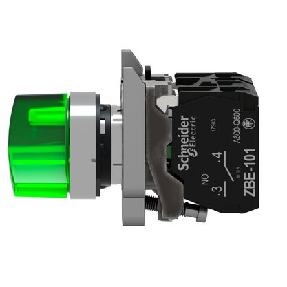 XB4BK123B5 - COMUTADOR 22MM METALICO LUMINOSO LED 24V