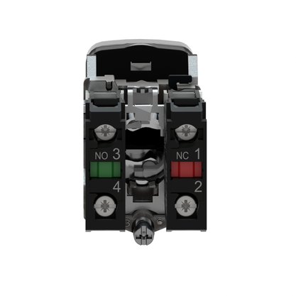 XB4BL73415 - BOTAO 22MM METALICO DUPLO COMANDO START