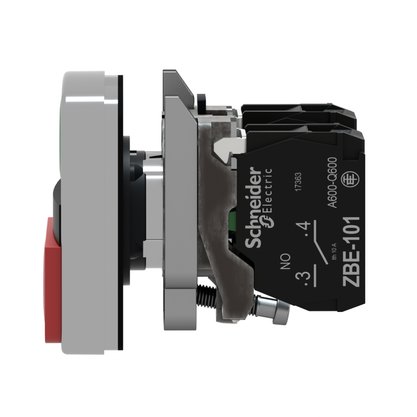 XB4BL73415 - BOTAO 22MM METALICO DUPLO COMANDO START