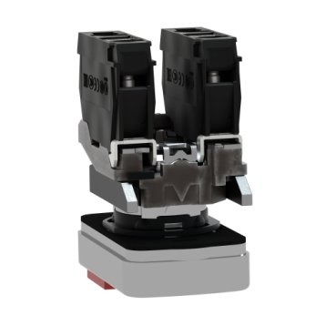 XB4BL73415 - BOTAO 22MM METALICO DUPLO COMANDO START