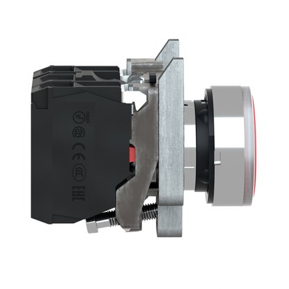 XB4BW34B5 - BOTAO 22MM METALICO LUMINOSO LED 24VCA C