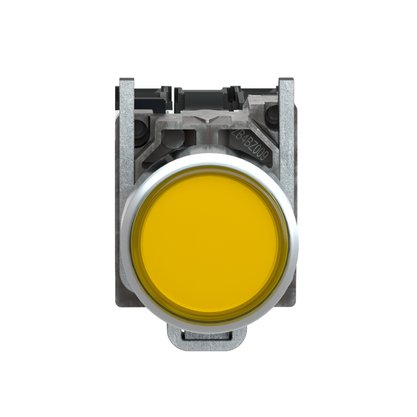 XB4BW35B5 - BOTAO 22MM METALICO LUMINOSO LED 24VCA C