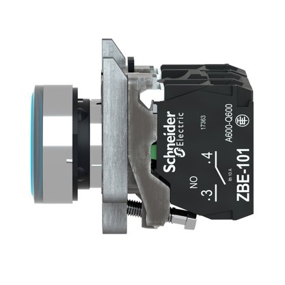 XB4BW36B5 - BOTAO 22MM METALICO LUMINOSO LED 24VCA C