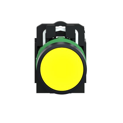 XB5AA51 - BOTAO 22MM PLASTICO A IMPULSAO 1NA AMARE