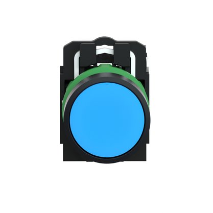 XB5AA61 - BOTAO 22MM PLASTICO A IMPULSAO INA AZUL
