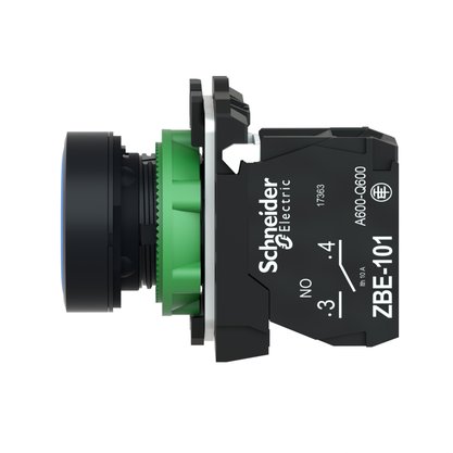XB5AA61 - BOTAO 22MM PLASTICO A IMPULSAO INA AZUL