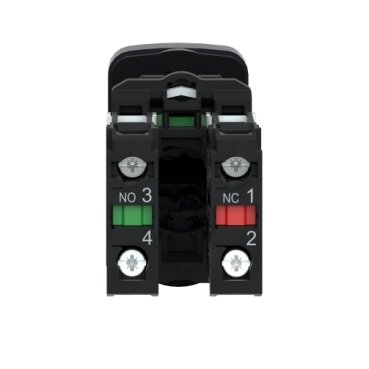 Botão Duplo Ø22Mm Plástico, Retorno Por Mola, Verde+Vermelho, Na+Nf Xb5Al73415, Schneider Electric