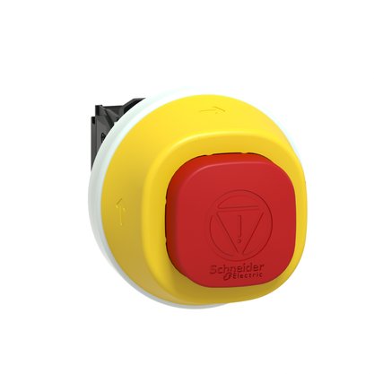 XB5AS84W3B41 - BOT. EMERG. LUMIN. 24VAC/DC 1NA 2NF 60MM