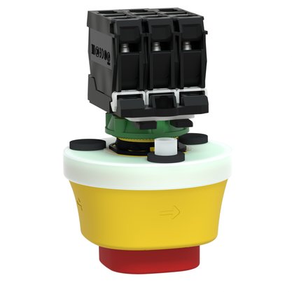 XB5AS84W3B41 - BOT. EMERG. LUMIN. 24VAC/DC 1NA 2NF 60MM