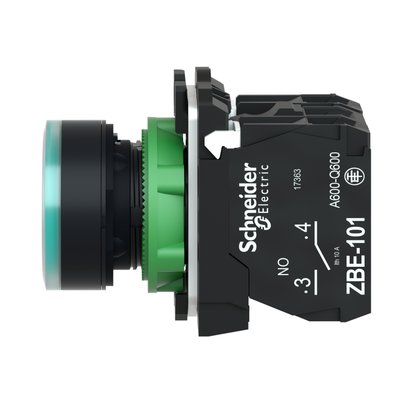 XB5AW3365 - BOTAO 22MM PLASTICO LUMINOSO ALIMENT DIR