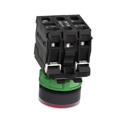 XB5AW34B5 - BOTAO 22MM PLASTICO LUMINOSO LED 24VCA C