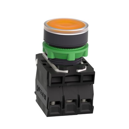 XB5AW35B5 - BOTAO 22MM PLASTICO LUMINOSO LED 24VCA C