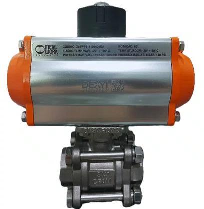 Z54WF911105004DA - ATUADOR ROTATIVO 50 D/AÇÃO + REG ESF 1/2" TRIPARTIDO INOX MW