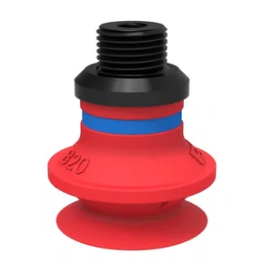 0110336 - VENTOSA B20 1F SIL CONEXÃO RET 1/8 MACHO M5 FÊMEA B20.20.02CD