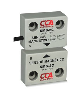10150 - SENSOR MAGNÉTICO DE PROXIMIDADE. EMISSOR + RECEPTOR  - CONTATOS: 1NA+1NF
