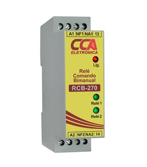 10274 - RELÉ PARA COMANDO BI-MANUAL RCB-270 24VCC - 4 ENTRADAS - 1 SAÍDA NA