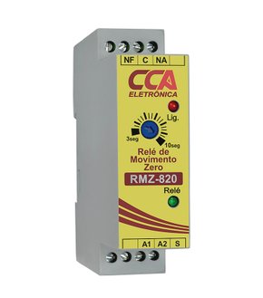 10275 - RELÉ MONITORAMENTO DE MOVIMENTO ZERO RMZ-820 24VCC   - 1 SAÍDA REVERSIVEL