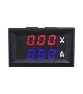 10815 - VOLTÍMETRO E AMPERÍMETRO DIGITAL TX-56D10 28X48MM PARA VCC. ALIMENTAÇÃO 10~24VCC. MEDIÇÃO DIRETA ATÉ 10A E 0~100VCC