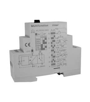 11836 - TEMPORIZADOR ANALÓGICO MULTIFUNÇÃO DHC19M 0,6S~100H. ALIMEN 24~220VCC/VCA*** (5111)