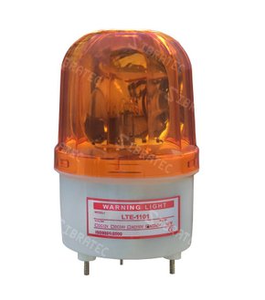 11918 - SINALIZADOR GIRATÓRIO LTE1101-Y220 220VCA TIPO GIROFLEX COR AMARELA Ø10CM