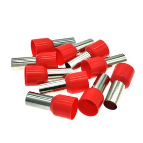 11950 - TERMINAL PRÉ-ISO ILHOS SIMPLES 1,0MM² - VERMELHO – E1008 - 100 PÇS*** (9041)