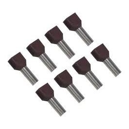 11969 - TERMINAL PRÉ-ISO ILHOS DUPLO 10MM² - MARROM – TE1014 - 100 PÇS*** (9015)