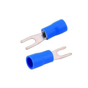 11970 - TERMINAL PRÉ-ISO ILHOS DUPLO 16MM² - AZUL – TE1614 - 100 PÇS*** (9016)