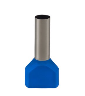 11971 - TERMINAL PRÉ-ISO ILHOS LONGO DUPLO 16MM² - AZUL – TE1618 - 100 PÇS*** (9251)