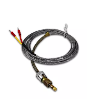 12031 - TERMOELEMENTO TIPO K (0~800ºC) CABO 3 METROS 2 FIOS E Ø6MM CABEÇOTE *** (7375)