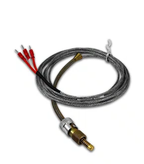 12036 - TERMOELEMENTO TIPO PT100 (-99~400ºC) CABO 4 METROS 3 FIOS E Ø6MM CABEÇOTE