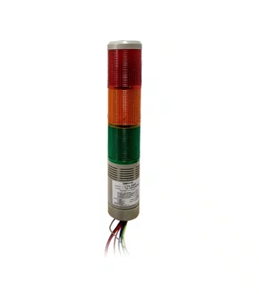 12246 - TORRE LUMINOSA LTA5053 12~30VCA/VCC - LED 3 CORES - SINALIZAÇÃO CONTÍNUA OU INTERMITENTE + ALARME SONORO
