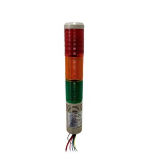 12247 - TORRE LUM LTA5053 90~260VCA  LED 3 CORES - CONT/INTERM + ALARME SONORO