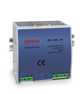 12499 - FONTE CHAVEADA PARA TRILHO DIN - ENTRADA 110/220VCA E SAÍDA 24VCC DE 240W 10A - DR-240-24V