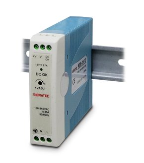 12500 - FONTE CHAVEADA PARA TRILHO DIN - ENTRADA 110/220VCA E SAÍDA 12VCC DE 20W 1,67A - MDR-20-12V