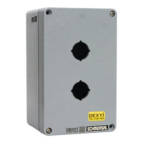 169118 - CAIXA ALUM CINZA 2 FUROS 22MM 100x160x80