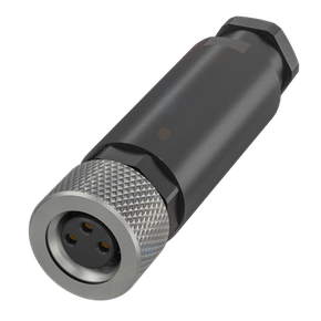 181163 - CONECTOR RETO FÊMEA M8 PL 3 POLOS PRT