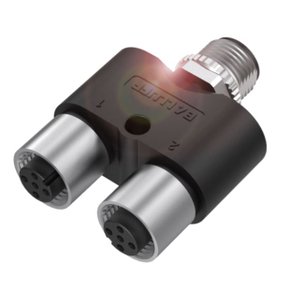 210996 - CONECTOR Y T 1 M12 MACH 5P 2 M12 FEM 4P