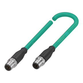 225251 - CABO M12 RETO MACHO 4 POLOS ETHERNET AZ 5M TPE