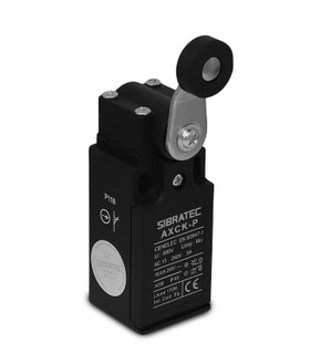 3726 - CHAVE FIM DE CURSO COM ALAVANCA E ROLDANA AXCK-P118 COM 1NA + 1NF E CORPO PLÁSTICO