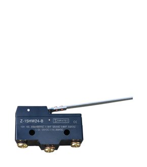 4408 - CHAVE FIM DE CURSO COM HASTE LONGA Z-15HW24-B COM 1 CONTATO REVERSÍVEL E CORPO PLÁSTICO