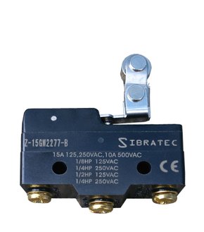 5782 - CHAVE FIM DE CURSO COM ROLDANA UNIDIRECIONAL Z-15GW2277B COM 1 CONTATO REVERSÍVEL E CORPO PLÁSTICO