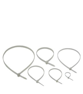 6025 - ABRAÇADEIRA DE NYLON BRANCA 2,5X100MM - PACOTE 100 PEÇAS