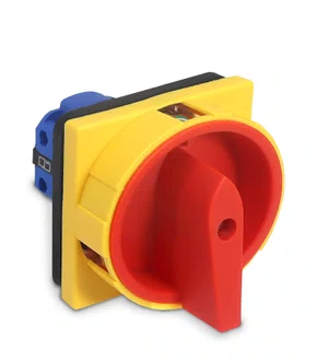 7046 - CHAVE ROTATIVA LW28GS-20A LIGA/DESLIGA TETRAPOLAR 20A - PARA PORTA DE PAINEL COM DISPOSIÇÃO PARA CADEADO