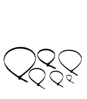 8061 - ABRAÇADEIRA DE NYLON PRETA 2,5X 80MM - PACOTE 100 PEÇAS