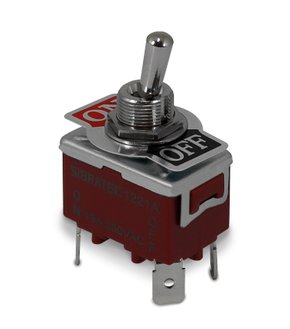 8561 - CHAVE ALAVANCA 1221A - 2 POLOS - LIGA/DESLIGA - 2 POSIÇÕES - TERMINAL FASTON  (MÚLTIPLOS DE 10 UNIDADES)