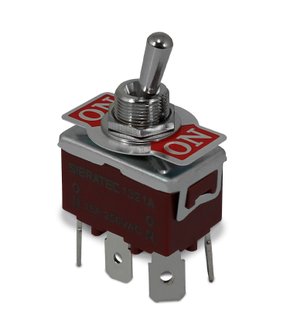 8562 - CHAVE ALAVANCA 1321A - 2 POLOS - LIGA/LIGA - 2 POSIÇÕES - TERMINAL FASTON  (MÚLTIPLOS DE 10 UNIDADES)